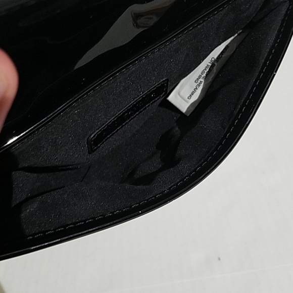Ann Taylor black clutch G7 - Picture 6 of 10